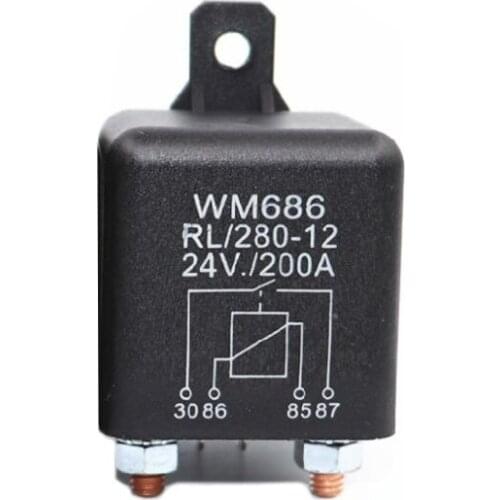Car Emergency Power Starting Relay DC 12/24V 1.8/4.8W 200A Start/Continuous Part QW