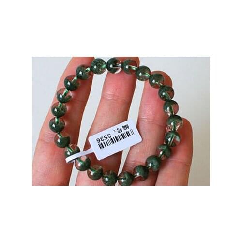 Free shipping Highest grade Green Phantom Quartz Bracelet 8 mm Meditation Prayer beads 8MM