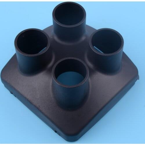 CITALL Black Car 4-Outlet Exhaust Pipe Connector Cover For 8KW 4 Holes Auto Air Diesel Parking Heater Caravan Warming Truck Boat