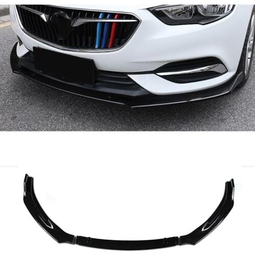 For Buick Regal 2017-2019 Front Bumper Lip Chin Spoiler ABS Black 1PCS Car Styling Accessories