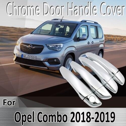 For Opel Vauxhall Combo Life 2018 2019 2020 Styling Stickers Decoration Chrome Door Handle Cover paint Refit Car Accessories