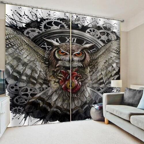 Europe personality curtains animal New custom childrens room cute cartoon boy bedroom Thickened blackout curtains