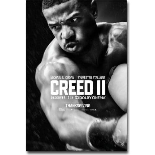 F108 Creed II 2 Movie Silk Cloth Poster Art Bedroom Decoration