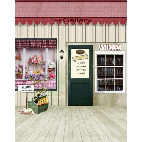 5x7ft Wooden Floor House Flowers Photography Backdrops Photo Props Studio Background