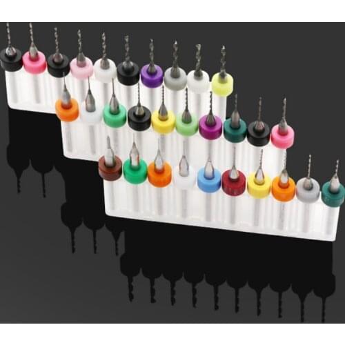 0.1mm To 3.0mm 10PC 3.17mm Carbide Drill Bits Micro Engraving CNC PCB Endmill Making Hole Aluminum Wood Acrylic Plastic