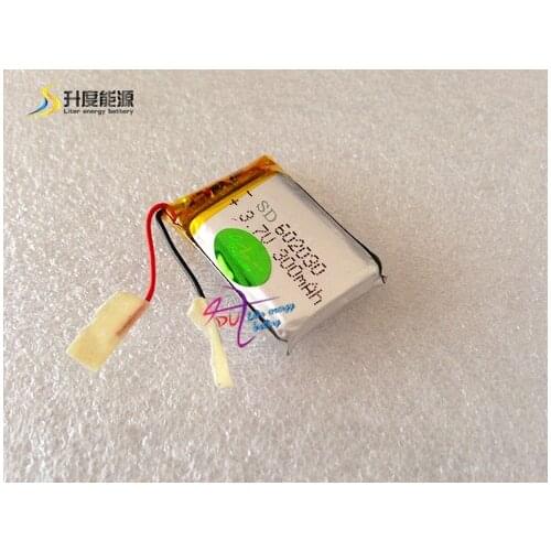 200pcs polymer lithium battery 602030 MP3 MP4 rechargeable battery 3.7v 300mAh