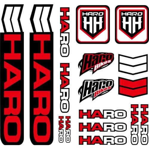 For Haro decals stickers for frame vinyl graphics bike mtb road black red white bmx Sunscreen Waterproof PVC