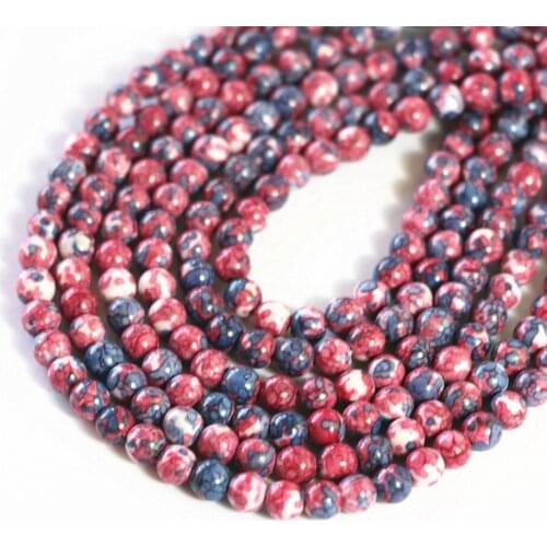 Natural red rainbow stone hot sale 6mm 8mm 10mm 12mm round loose beads making special noble gift Jewelry B106