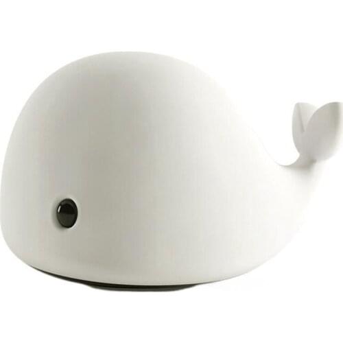 Whale Night Light,Tap Night Light,Portable Besides Lamps, 7 Colors, Wally Light, Rechargeable, Gifts For Kids And Baby