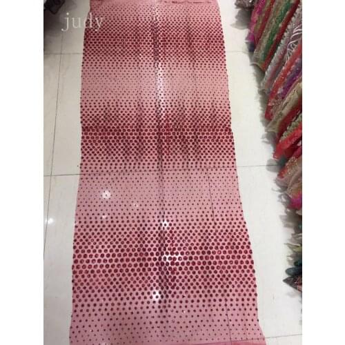 New 5yards/bag HQ206# Burgundy and black mesh dots flash pink African cloth for bridal wedding dress/sawing