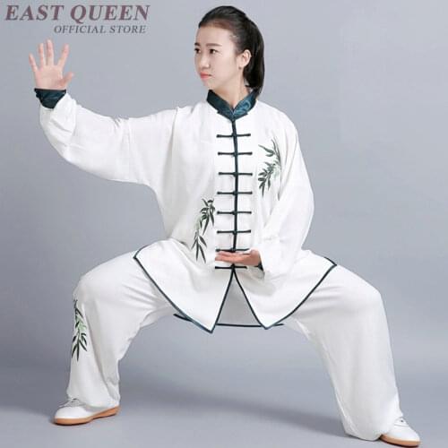 Tai chi clothing uniform women costume Tai chi clothes female Chinese style white pants suit wushu taichi clothing FF852