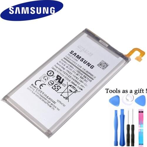 Original Battery EB-BJ805ABE for Samsung Galaxy A6 Plus A6+ SM-A605F A605G A6050 A605K A605FN A605GN 3500mAh with Tools