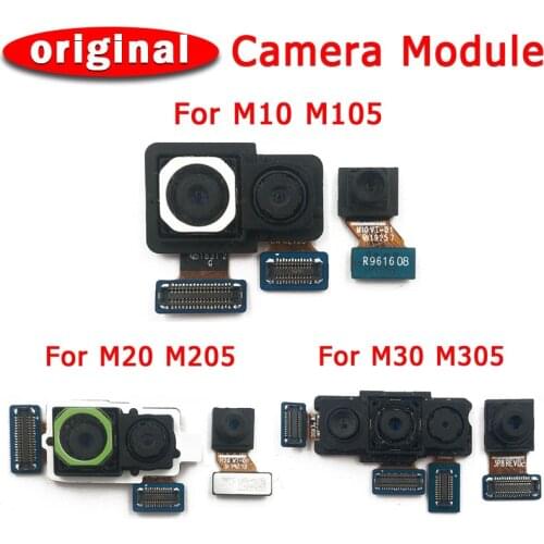 Original Front and Rear Back Camera For Samsung Galaxy M10 M11 M20 M30 Main Facing Camera Module Flex Replacement Spare Parts