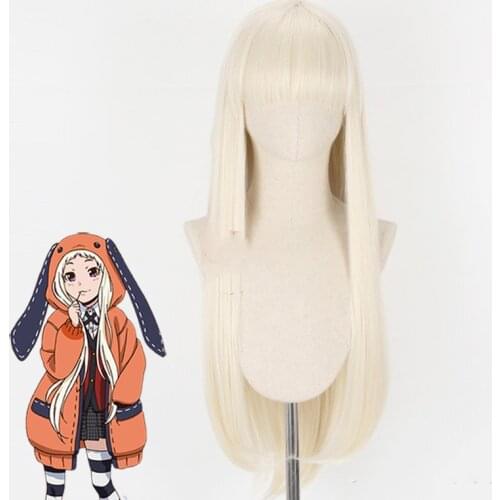 2019 Anime Kakegurui Compulsive Gambler 2 Cosplay Wigs Yomoduki Runa Cosplay Wigs Heat Resistant Synthetic Wig Halloween Party