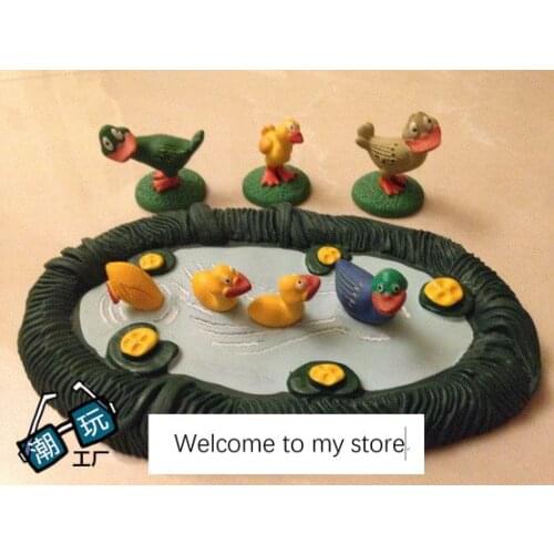 PVC figure model doll ornaments pool secne