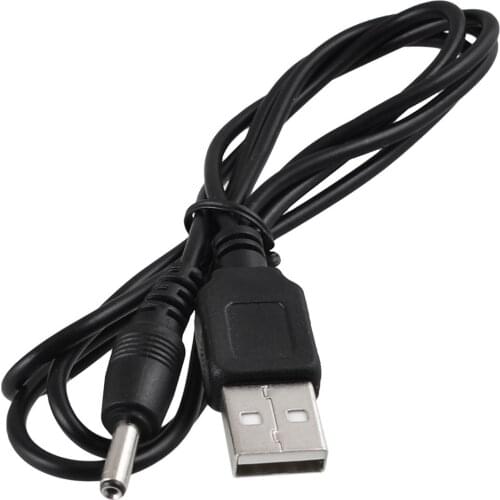 USB 2.0 A Type Male to Single 3.5mm Jack DC Power Cable Cord Black 20" Dropshipping