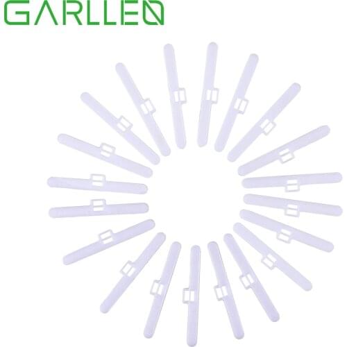 GARLLEN 20 pcs Top Hangers for Vertical Blind for 3.5inch/89mm Slats Double Slot Type Accessories for Wide Curtain Leaves