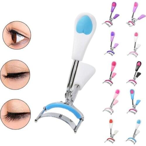 1pc Eyelash Curler Portable With Colorful Hndle Curling Eyelash Long-lasting Clip Cosmetic Eye Beauty Makeup Tool Eyelash Tools