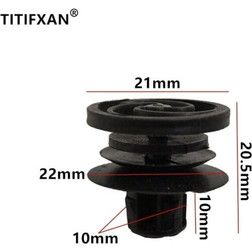 10PCS Auto door panel trim plastic fastener for Volkswagen Bora Golf 4 Passat B5 clip