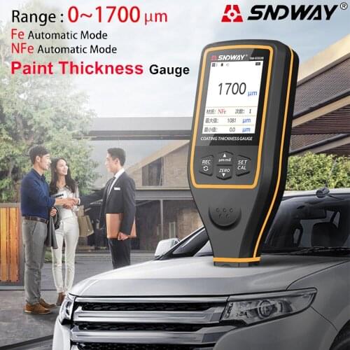 2-In-1 Paint Film Paintwork Thickness Gauge For Car Meter Iron Aluminum Used Car Surface Coating Oxide Film Thickness Detection