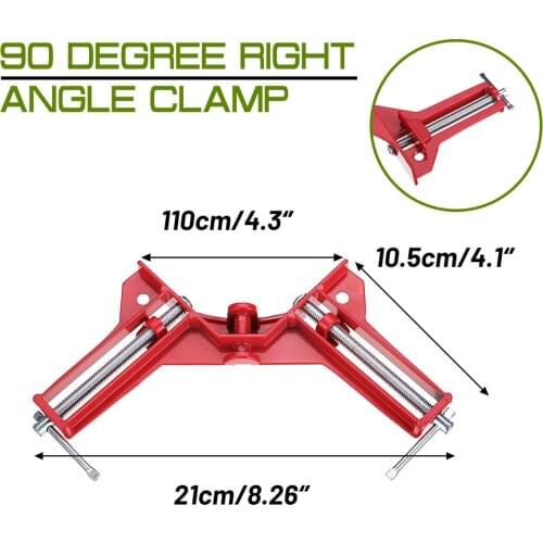90 Degree Right Angle Clamp 4pcs Rugged DIY Corner Clamps Quick Fixed Fishtank Glass Wood Picture Frame Woodwork Right Angle