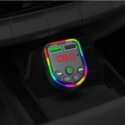 Bluetooth Car Charger Digital Display LED Bluetooth LCD FM Transmitter Dual USB Charger MP3 Music Player For Mobile Phone