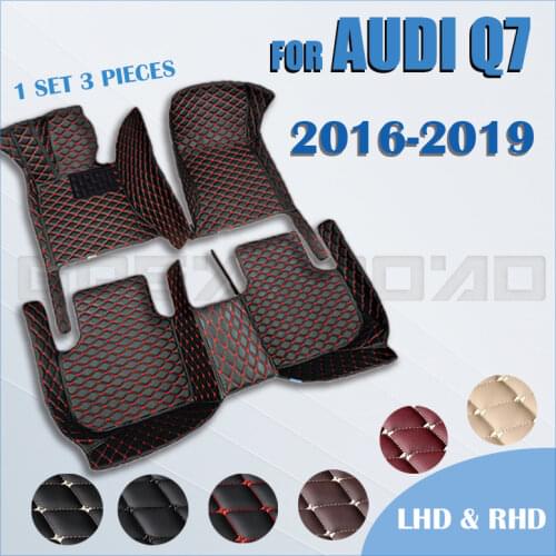 Car floor mats for AUDI Q7(Five seats) 2016 2017 2018 2019 Custom auto foot Pads automobile carpet cover