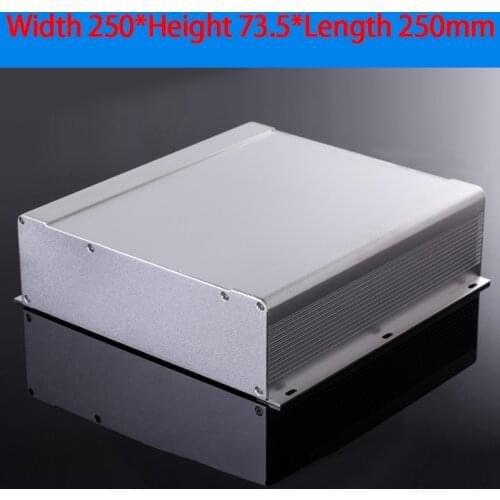 KYYSLB 250*73.5*250mm Car HTPC Power Amplifier Chassis All Aluminum Instrument Car Case Shell