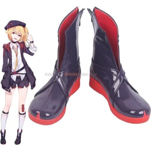 Flandre Scarlet Shoes Cosplay Touhou Project Flandre Scarlet Cosplay Purple Boots Shoes Custom Made