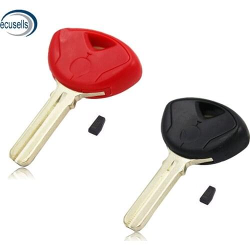 Red Black Color Motorcycle Motorbike Transponder Key Shell with Blank Chip ID46 PCF7936 for-BMW F650 F800 S1000RR R1200 K1200