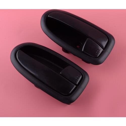 2Pcs Black Interior Door Handle Catch 82610-17010 82620-17010 Fit for Hyundai Matrix Lavita 2001 2002 2003 2004 2005 2006-2010