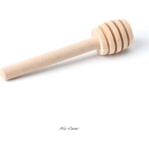 Wood Honey Dipper Wooden Stick Spoon Dip Drizzler Server Spoon Long Handle