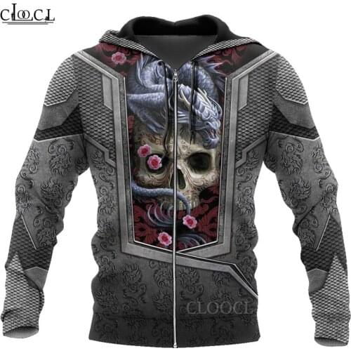 HX Newest Tattoo and Dungeon Dragon 3D Print Zipper Hoodie Men Women Fashion Autumn Hoody Hip Hop Harajuku Coat Drop Shipping