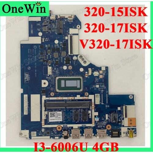 I3-6006U 4GB for 320-15ISK 80XH Ideapad 320-17ISK 80XJ Lenovo V320-17ISK 81B6 Laptop Motherboard DG721 NM-B241 FRU PN 5B20N86787