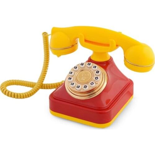 Anna Bell Yellow Red classic Key Phone 3 antique classic telephone старый классический телефон