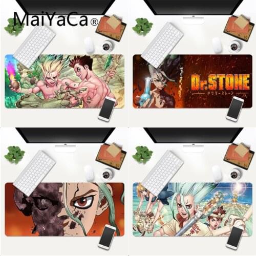 Dr.STONE Simple Design Gaming Mouse Pad Locking Edge Non-slip Mouse Pad Size for 30x60cm 300x600x2mm