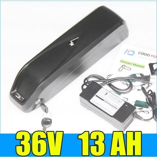 36v electric bike battery 36v 13ah Samsung lithium Hailong bottle battery pack Free shipping and duty