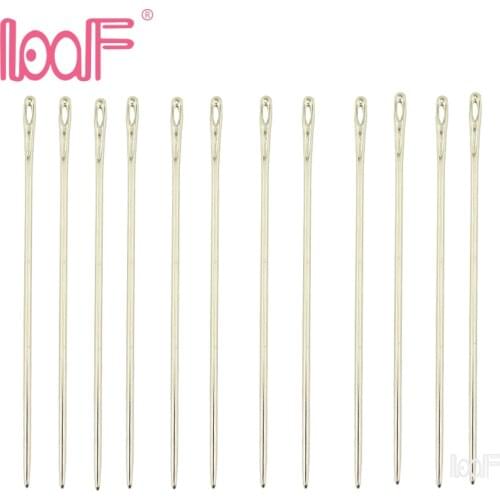LOOF 6cm I TYPE Weave Thread And Needle holder 12pcs of Sewing latch hook Needles Tools for Weaving Clips In Hair Extenisons