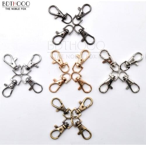 BDTHOOO 50PCS Metal Bag Lobster Clasp Dog Buckle Snap Buckle Hook Key Ring Chain for Handbag Luggage Hardware Accessories