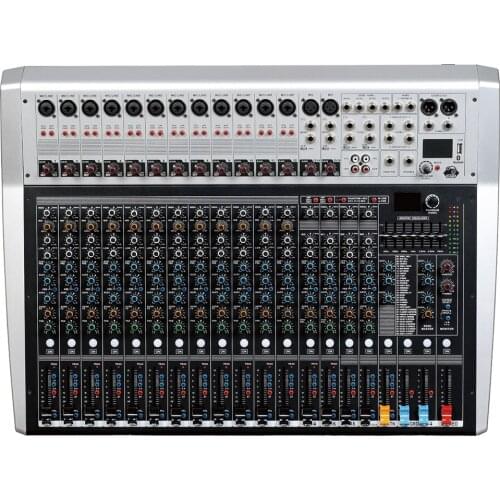 Mixing console recorder 48 V phantom power monitor AUX effect path 16-24 channel audio mixer USB 99 DSP effects LCi