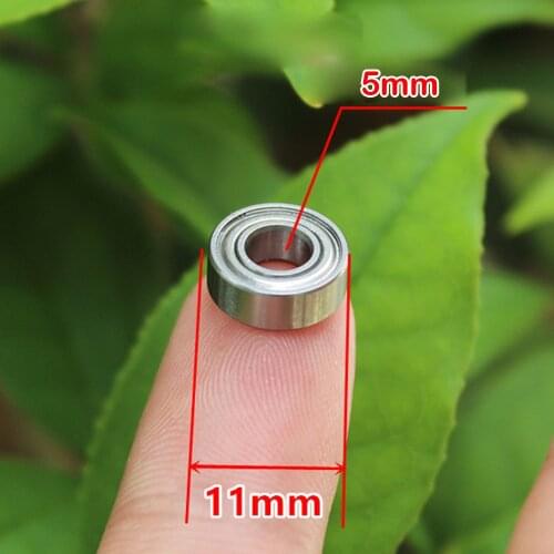 10pcs/Lot Miniature Deep Groove Bearing High Quality 5x11x4mm Miniature Ball Bearings 5*11*4 Mm MINI Ball Bearing