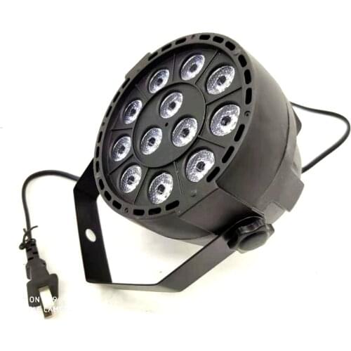 Mini Led Par 12x3W RGBW 4 Color/Voilet-UV Wash Lighting For DJ Party Club Disco Family 8 channels DMX 512 Master/Save Light