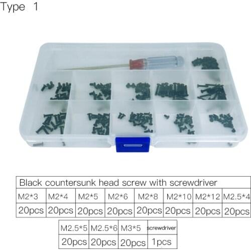 M2.5 M3 M2 Laptop Screwdriver Set Micro Computer Case Assemble Repair Screws Kit Mini Digital Mechanical Electric Screw Set
