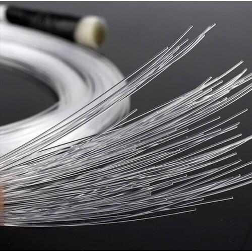 Maykit 6M 50PCS X 0.75mm Fibre optic Bundle Harness 0.75MM For Ceiling Hotel Curtain Chandelier Fiber Optic Lighting
