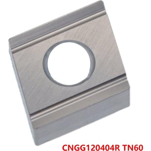 10pcs CNC Carbide Cutting Inserts CNGG120404R TN60 CNGG120404 CNGG 120404 R Lathe Cutter Tools Turning Tool