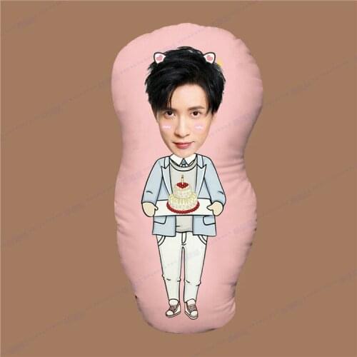 Serious Snow Xue Zhiqian Humanoid Pillow Real Photos Waiting Surrounding Shaped Pillow Cartoon Doll Waist Cushion Home Decor