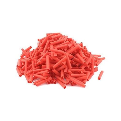 Red 4mm Dia 2:1 Polyolefin Heat Shrink Tubing Shrinkable Tube 30mm 420pcs