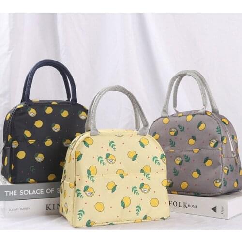 Portable Cooler Insulated Lunch Bag For Kids Women Outdoor Picnic Waterproof Breakfast Drink Bento Food Storage Bag