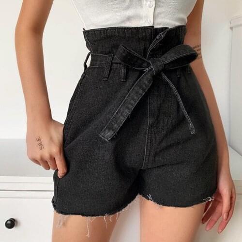 2021 New Straight Zipper Button High Waist Dark Denim Hot Shorts, Short Jeans Women, Short Jeans Pants for Women, Woman Pants