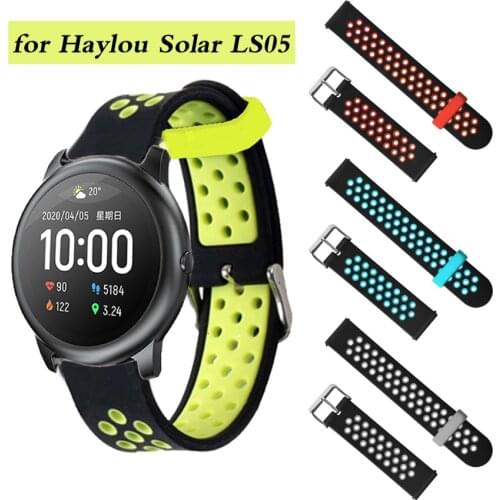 Strap for Haylou Solar LS05 Wristband Silicone Sport Bracelet for Haylou Solar LS05 Smart Watch Replacement Band Accessories